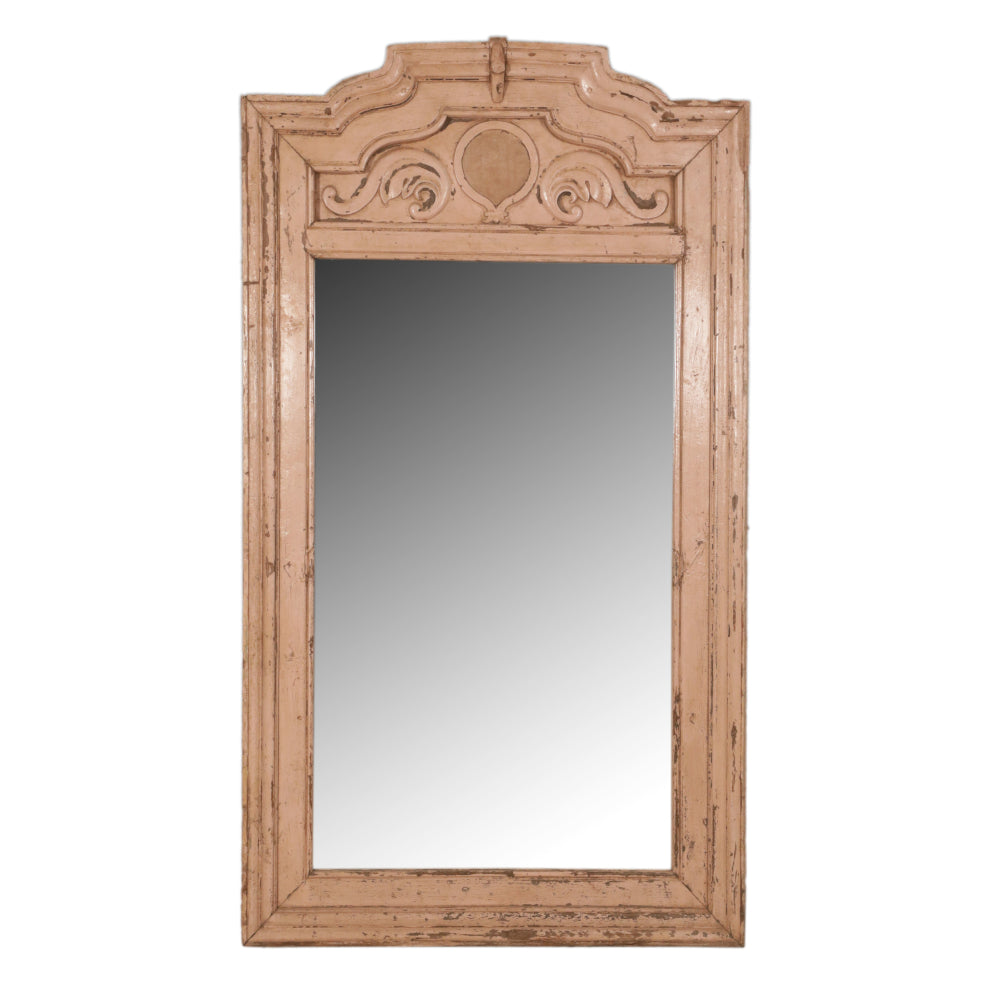Miroir artisanal encadré
