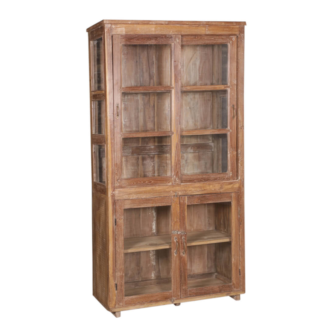 Armoire en teck avec verre