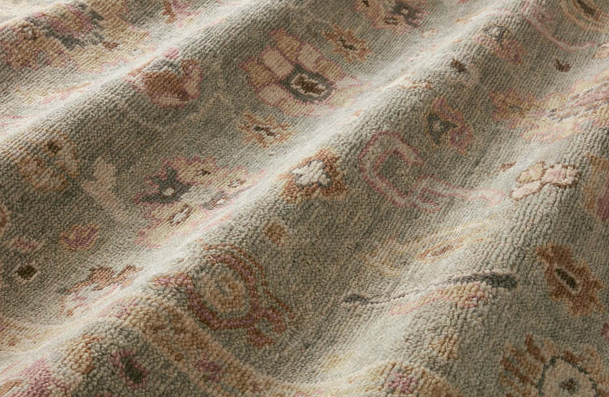 Tapis Helena en sauge/coucher de soleil