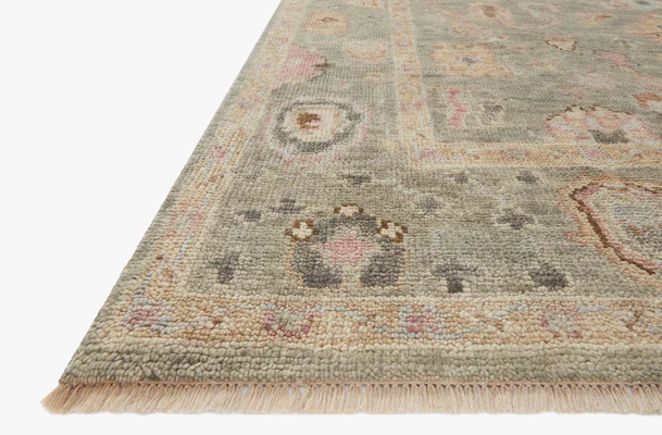 Tapis Helena en sauge/coucher de soleil