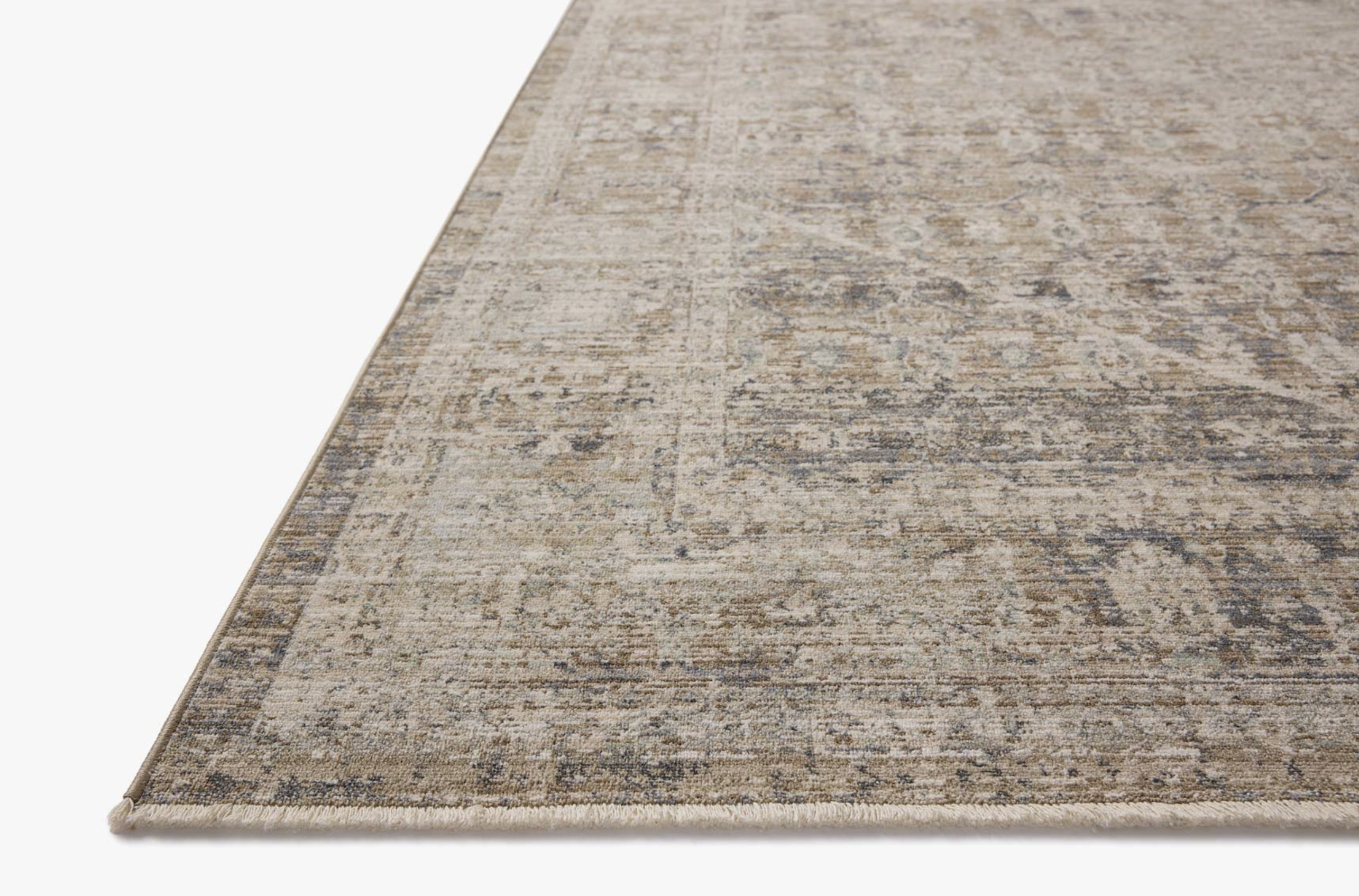 Tapis Ida Chris Loves Julia x Loloi en ardoise/naturel