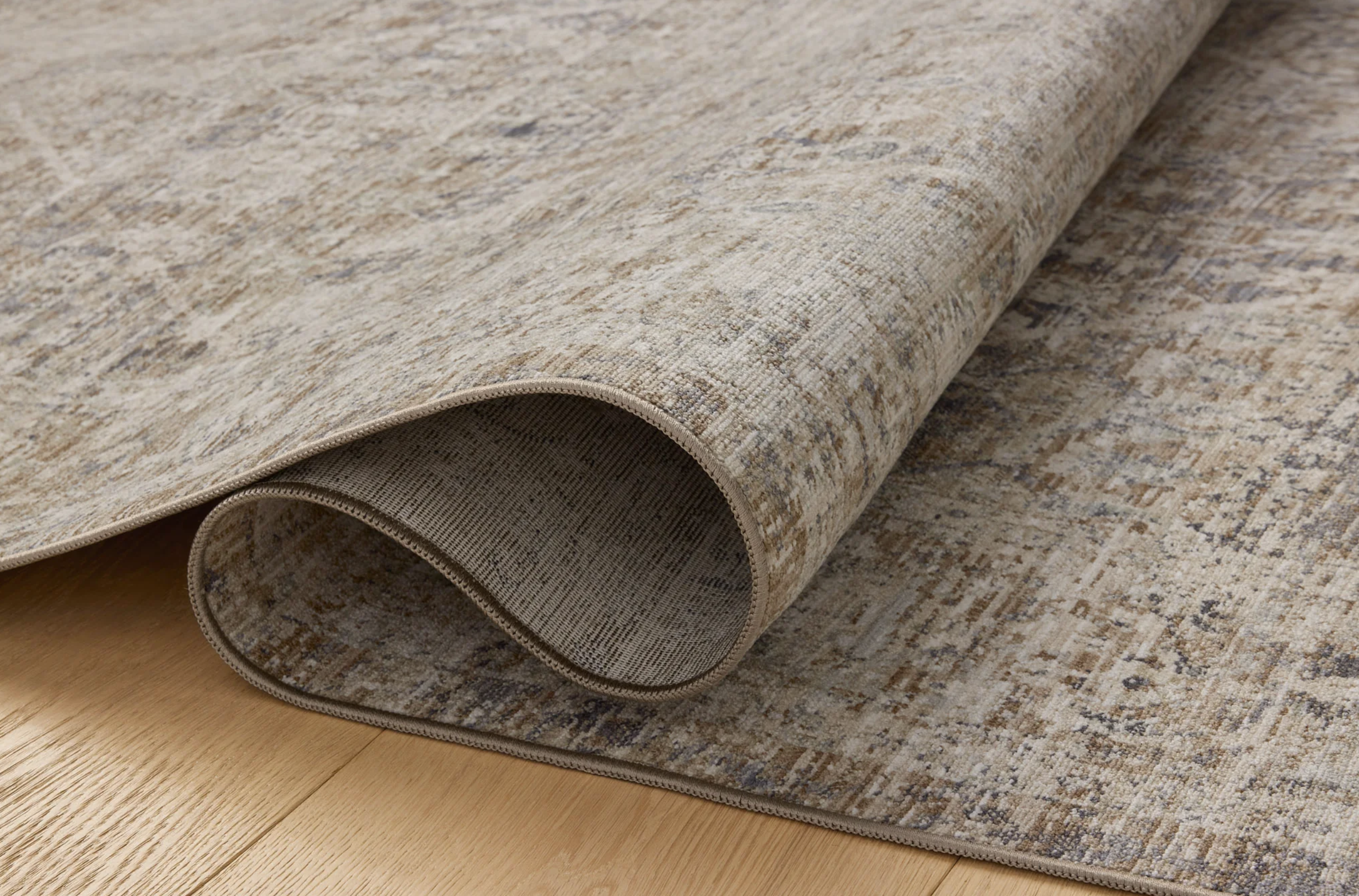 Tapis Ida Chris Loves Julia x Loloi en ardoise/naturel