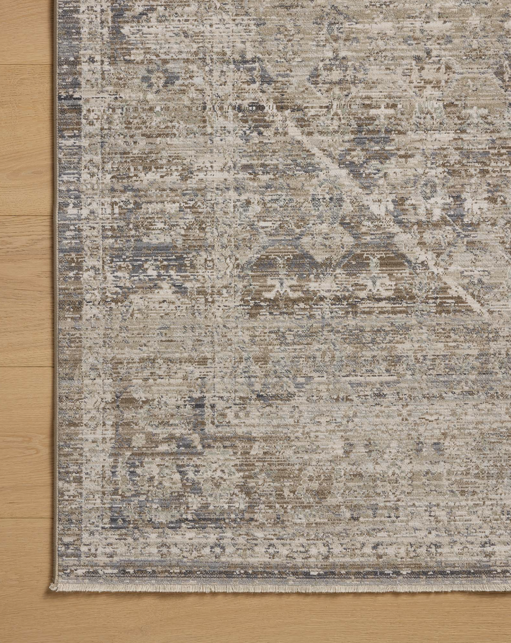 Tapis Ida Chris Loves Julia x Loloi en ardoise/naturel