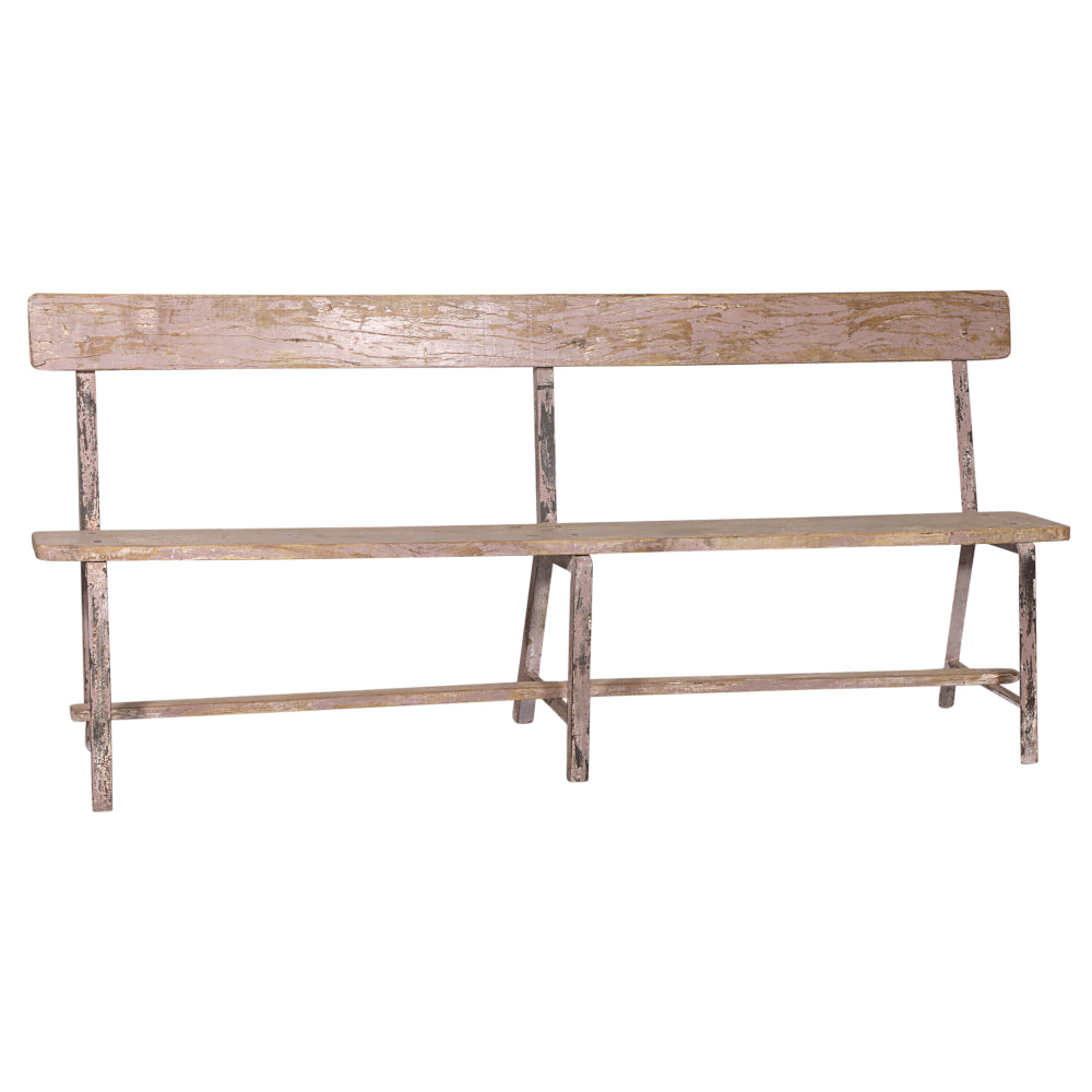 Banc en bois de teck artisanal