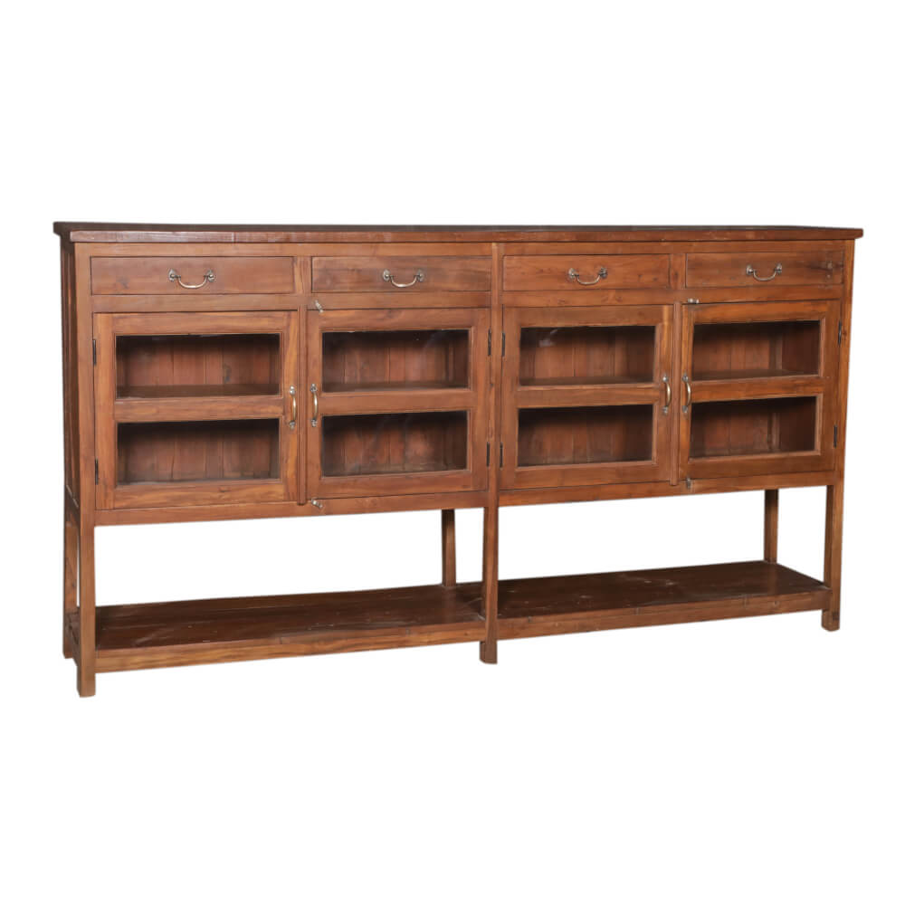 Buffet 4 portes en teck recyclé