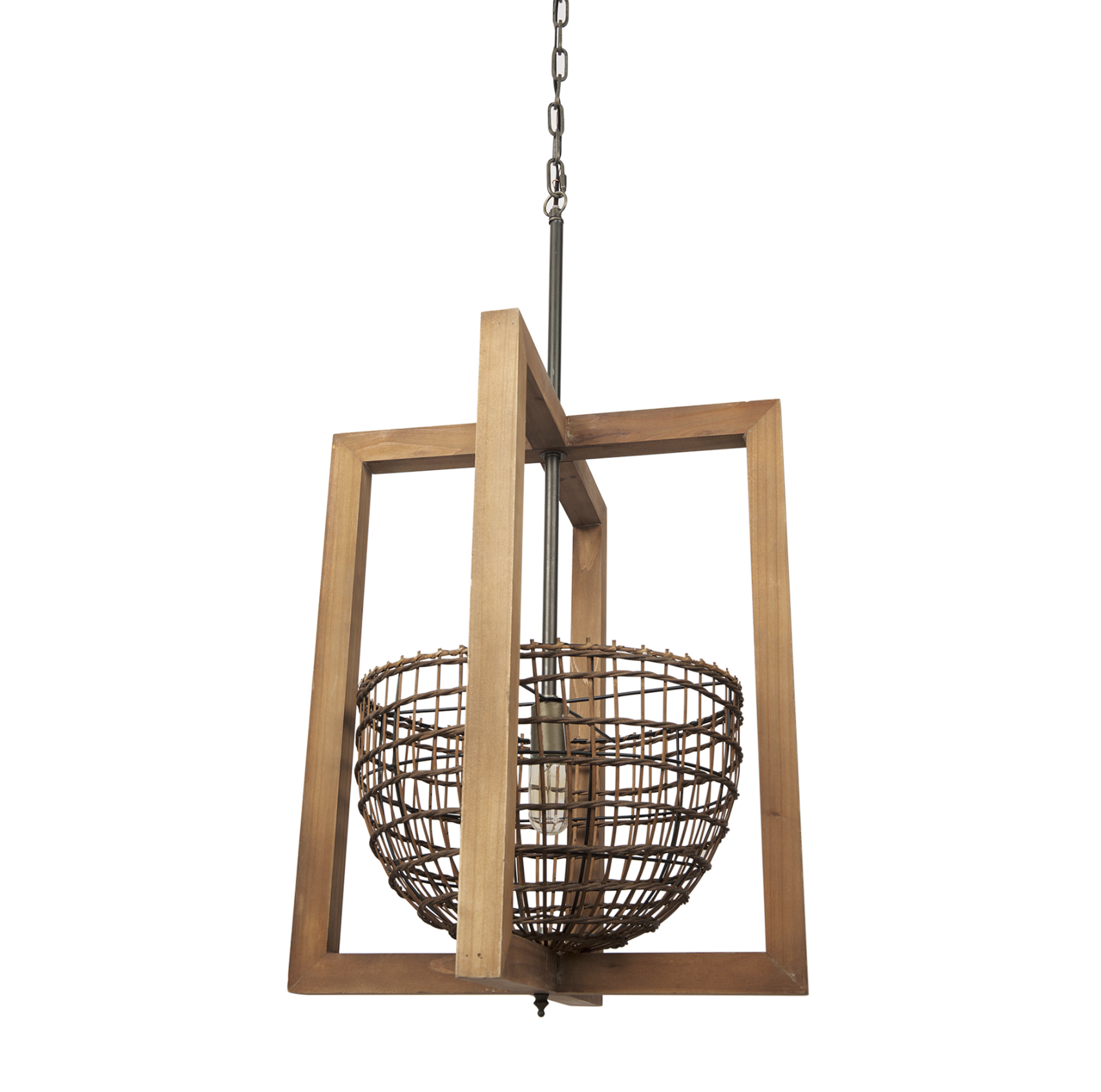 Suspension lanterne panier Kiley