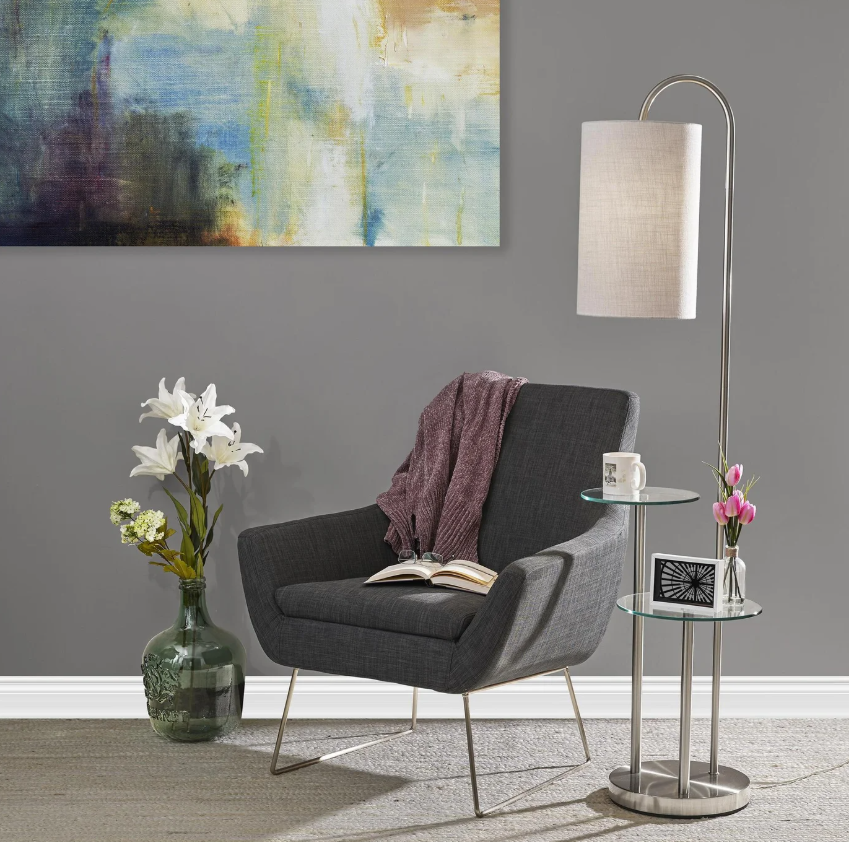 Lampadaire étagère Leonard