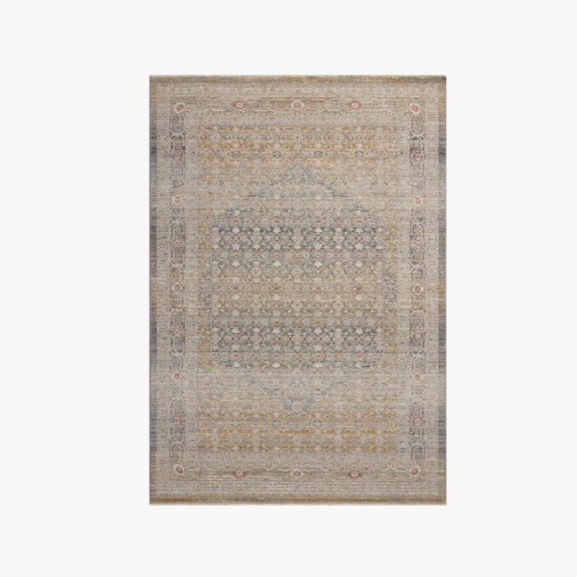 Tapis Ida Chris Loves Julia x Loloi en pierre/or