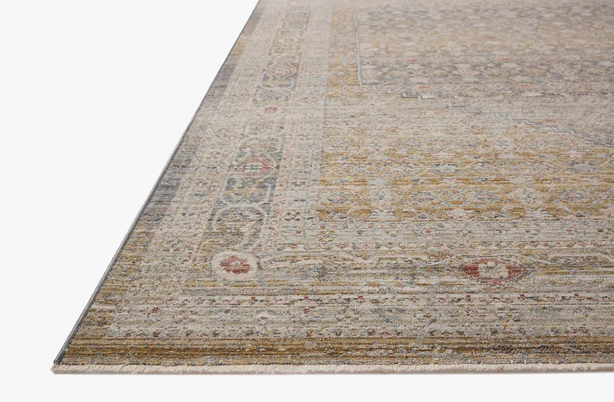 Tapis Ida Chris Loves Julia x Loloi en pierre/or