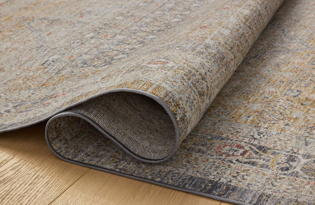 Tapis Ida Chris Loves Julia x Loloi en pierre/or