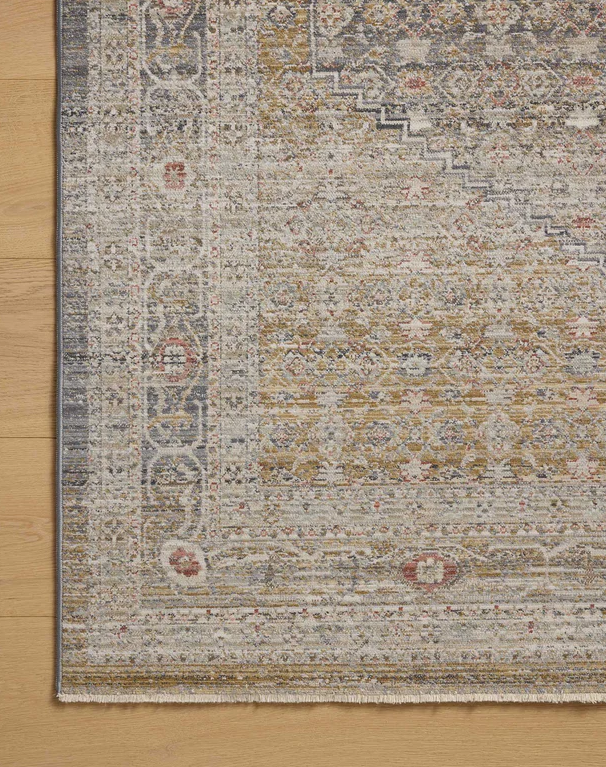 Tapis Ida Chris Loves Julia x Loloi en pierre/or