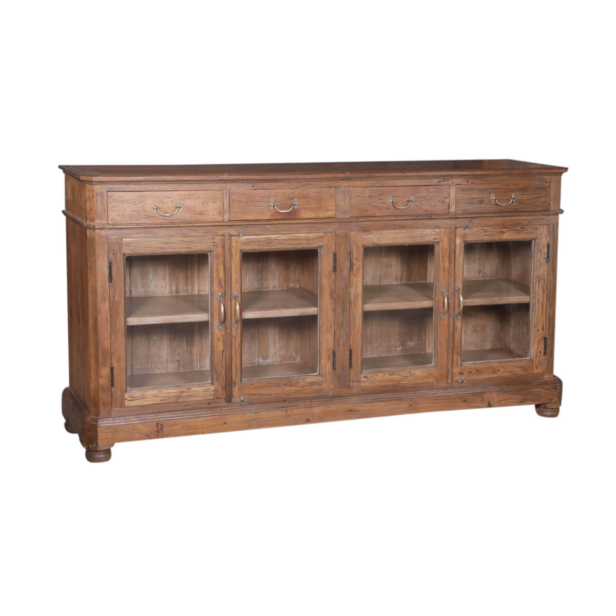 Buffet 4 portes en teck recyclé
