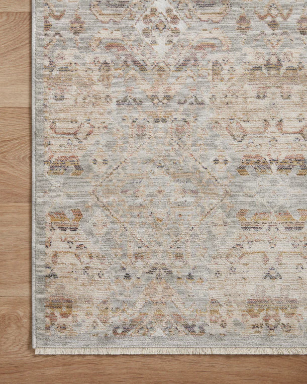 Tapis Amber Lewis x Loloi Zuma en argent/multicolore