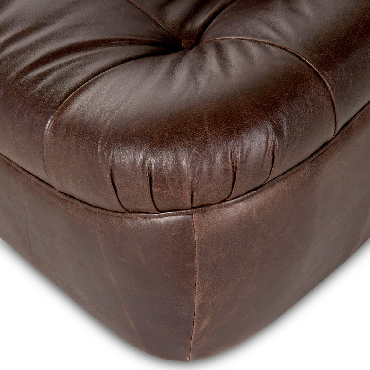 Chaise pivotante en cuir Farley